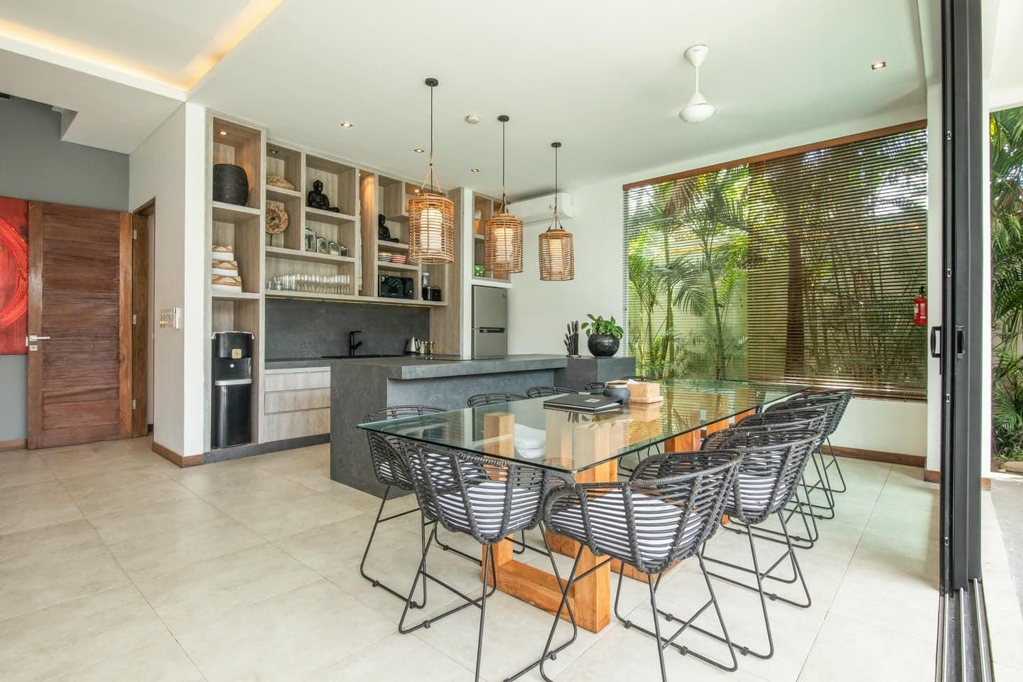 Villa Niko Dua — open kitchen and dining area